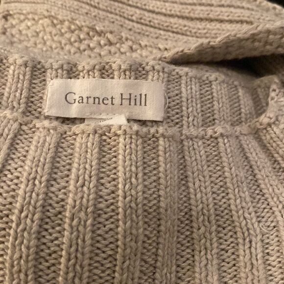 #152 GARNETT HILL linen & cotton sweater tank - Picture 6 of 8